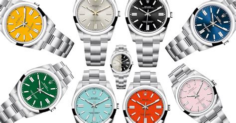 rolex colored dials.